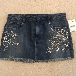 Free people denim skirt